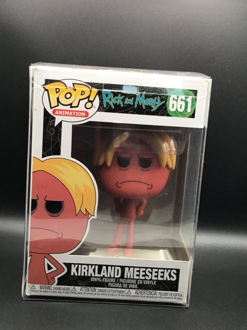 Funko Pop! Animation Rick and Morty Kirkland Meeseeks #661 w/ Pop Protector NEW!